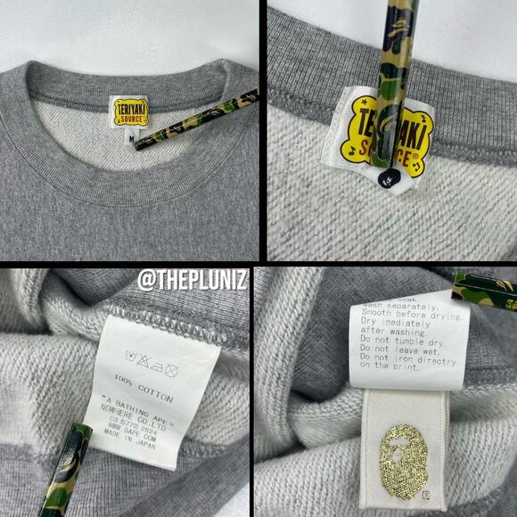 BAPE 2009 Teriyaki Source Shark Crewneck Size M - Picture 7 of 9